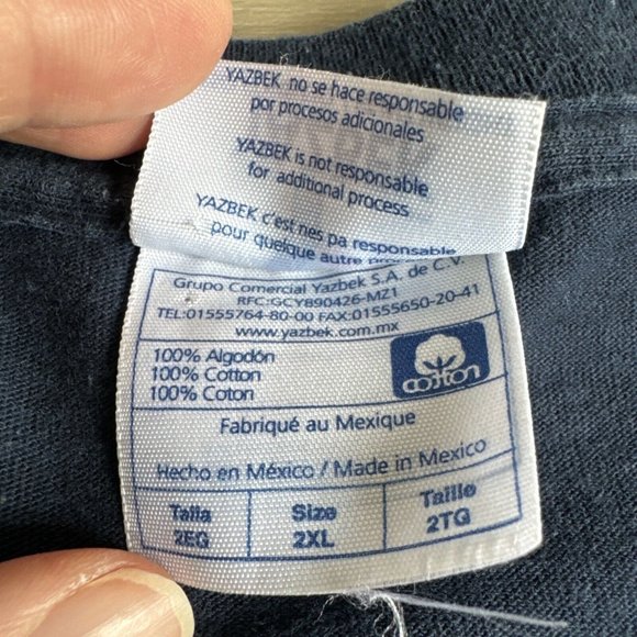 Cancun Mexico Shirt Adult‎ XXL Blue Iguana Bad As Iguana Be Shirt Y2K Yazbek - Picture 4 of 8